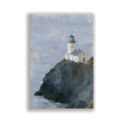 a lighthouse standing on a cliff overlooking the ocean.