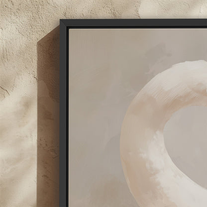 Lumine Canvas Print framed archival-quality minimalist swan artwork with soft muted tones and solid wood frame