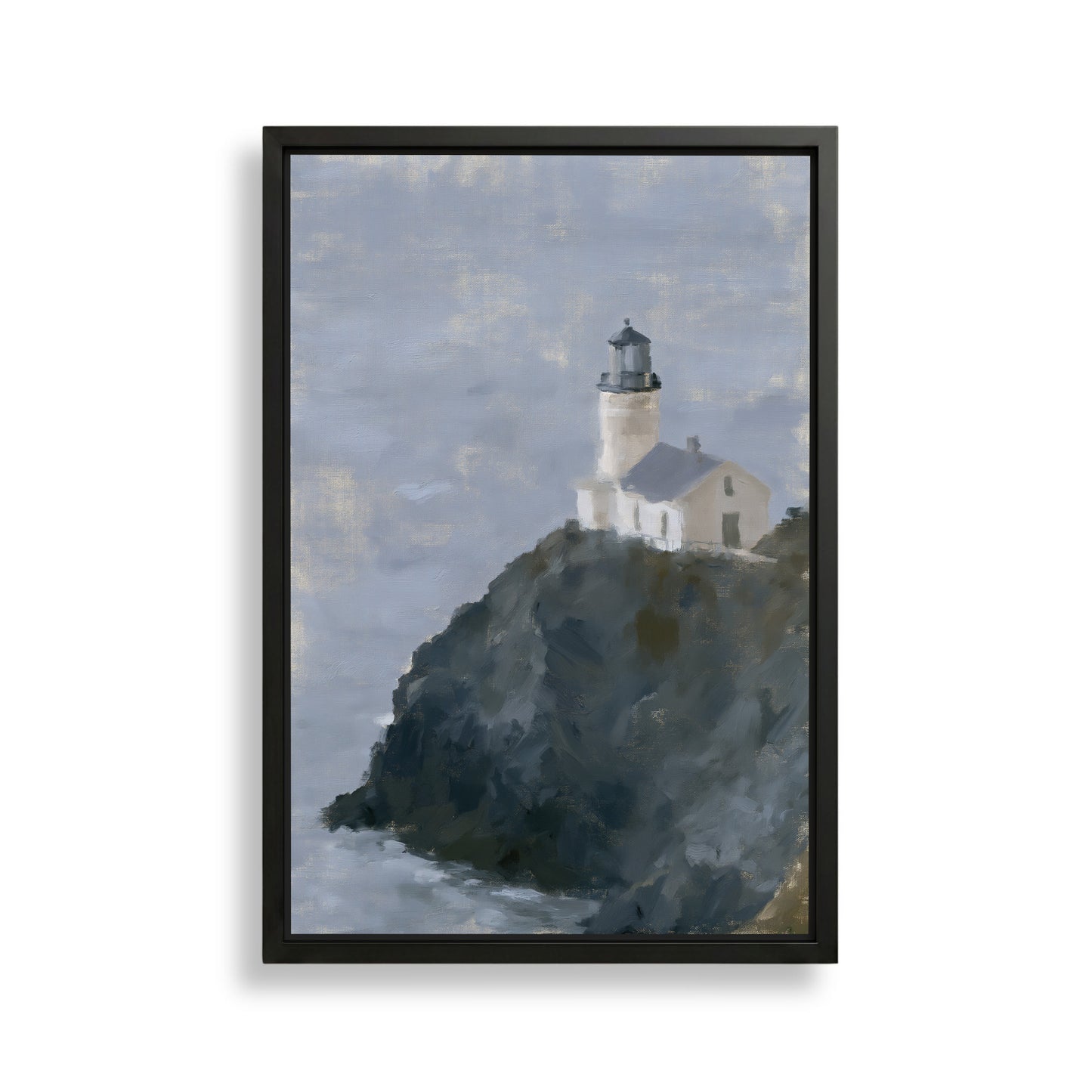 a lighthouse standing on a cliff overlooking the ocean.